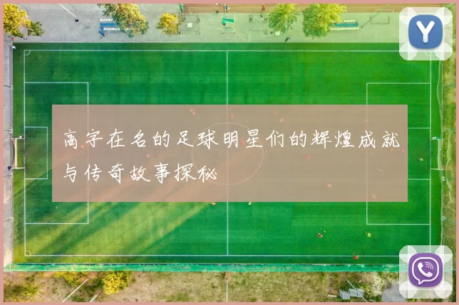高字在名的足球明星们的辉煌成就与传奇故事探秘